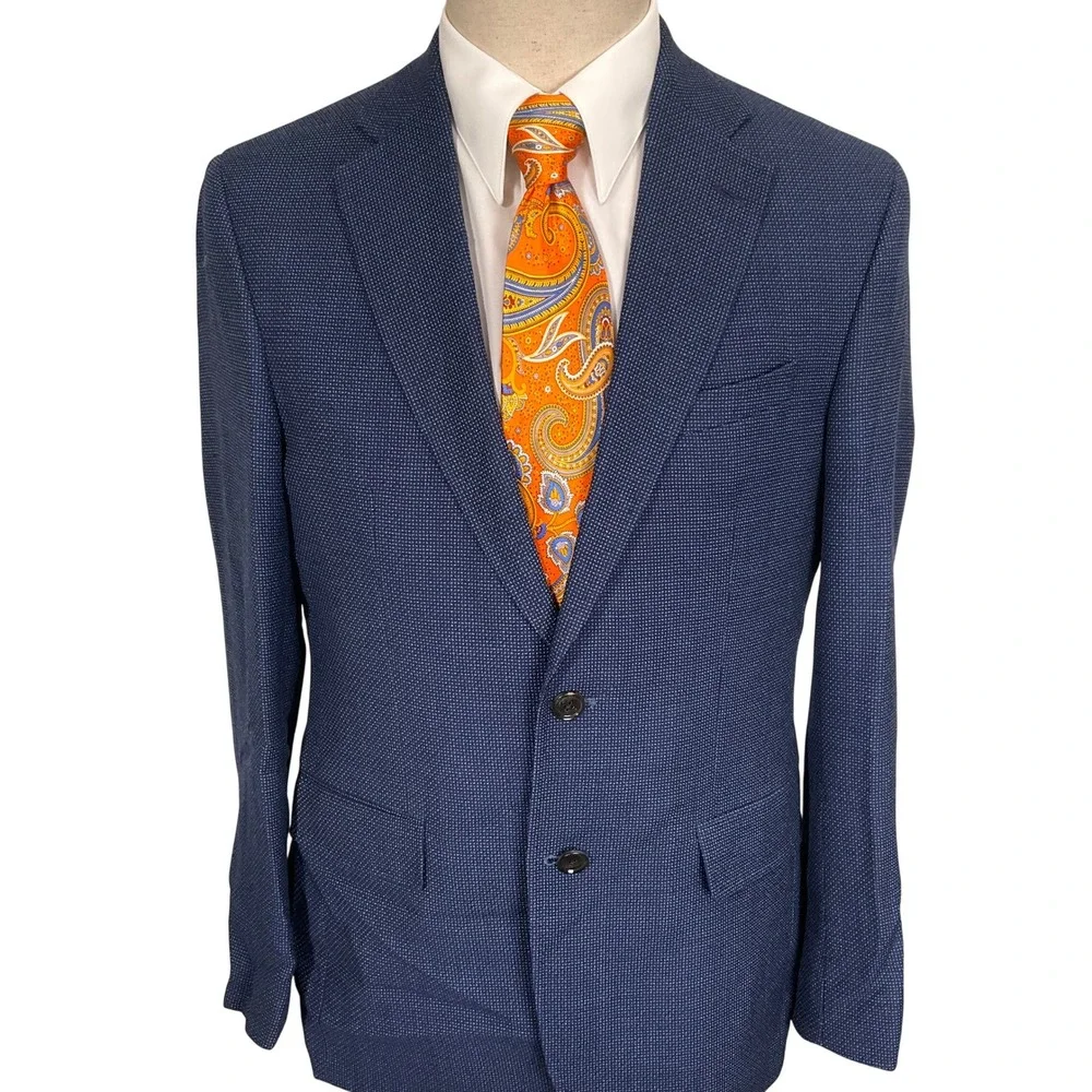 Ted Baker Blazer Mens 40R Blue Jay Endurance Wool Sport Jacket